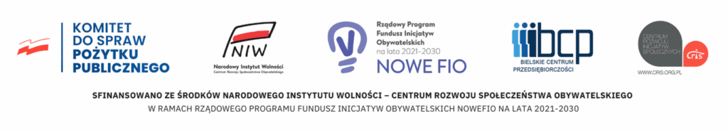 Pasek logotypów w projekcie Śląskie NOWEFIO 2024 - 2026